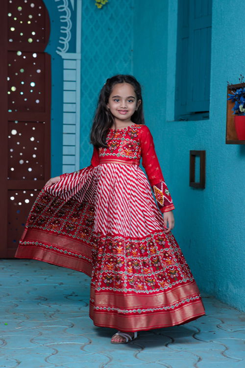 Elia Vol 2 Patola Designer Girls Wear Kids Gowns
